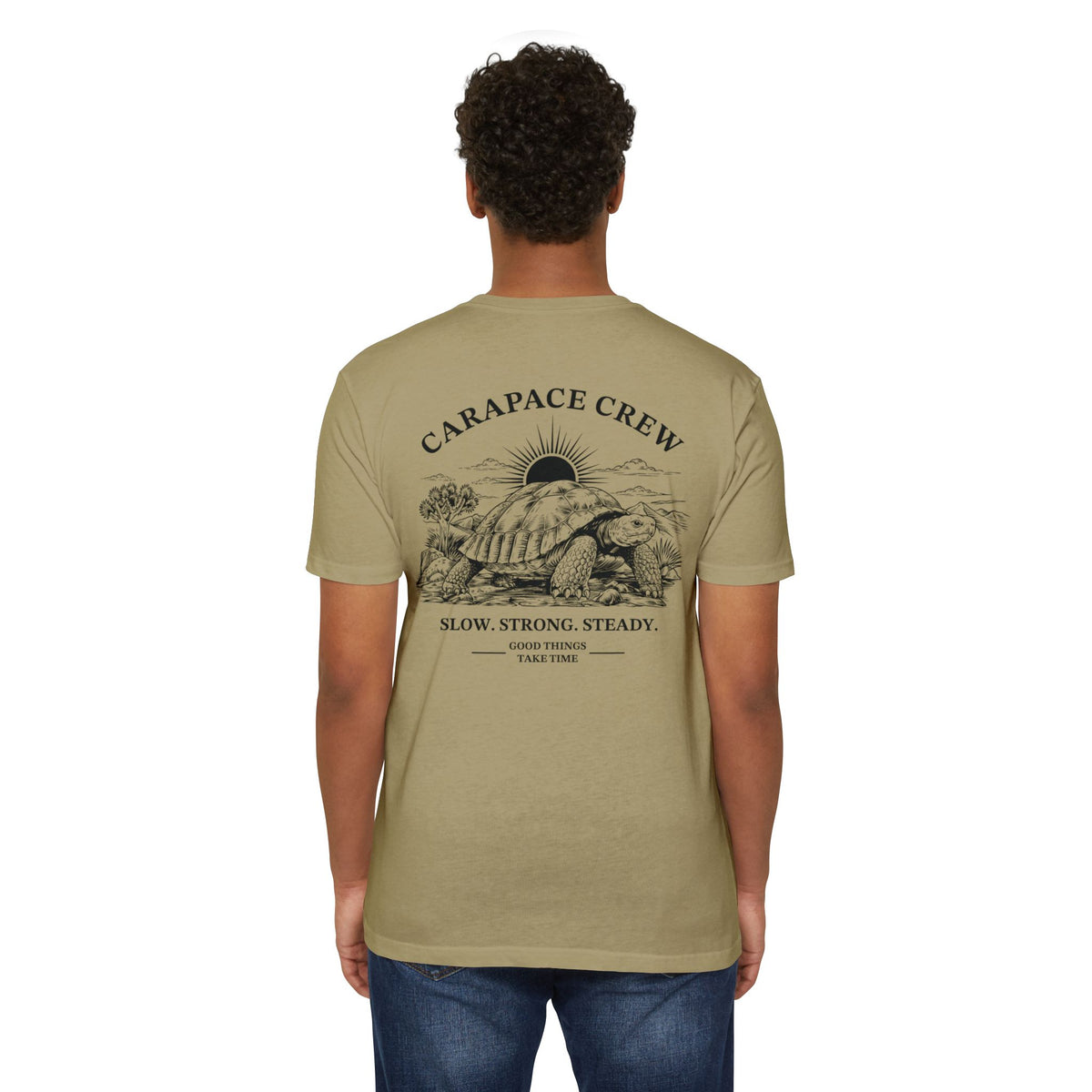 OTIS | The Carapace Crew | Slow. Strong. Steady. Graphic Tee (Tortoise Illustration)
