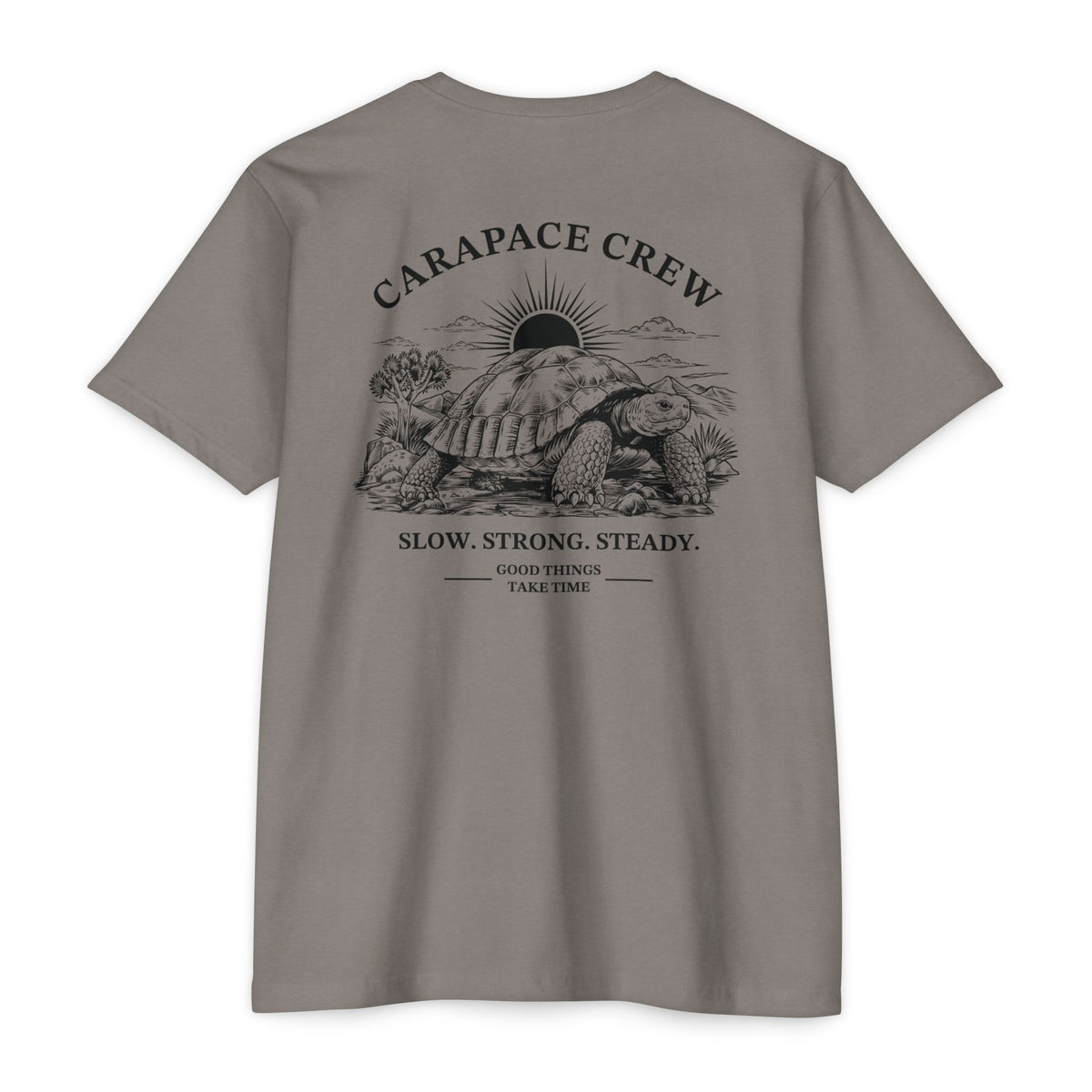 OTIS | The Carapace Crew | Slow. Strong. Steady. Graphic Tee (Tortoise Illustration)
