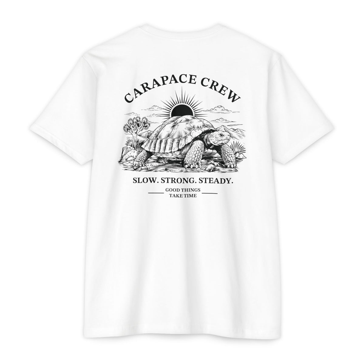 OTIS | The Carapace Crew | Slow. Strong. Steady. Graphic Tee (Tortoise Illustration)