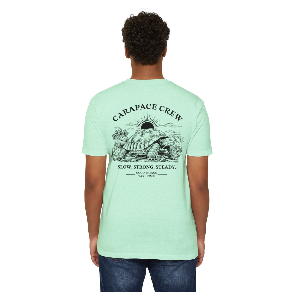 OTIS | The Carapace Crew | Slow. Strong. Steady. Graphic Tee (Tortoise Illustration)
