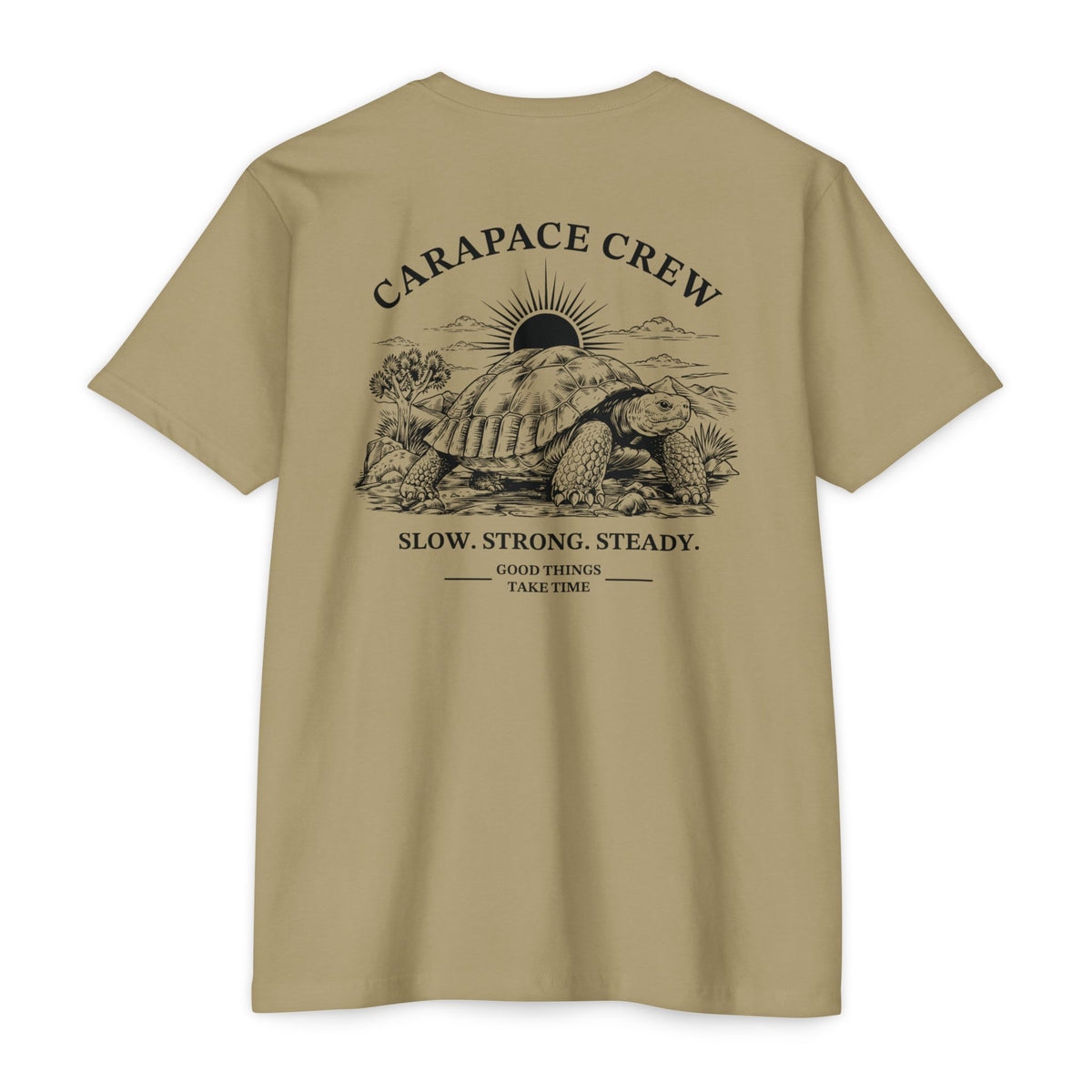OTIS | The Carapace Crew | Slow. Strong. Steady. Graphic Tee (Tortoise Illustration)