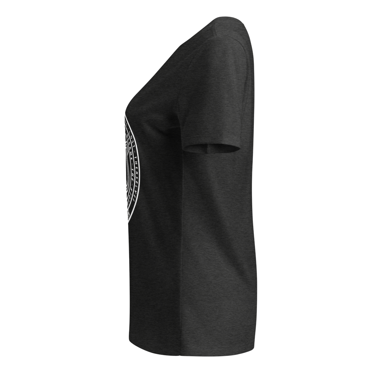 Women’s relaxed v-neck Tee - Route 91 Badge all white