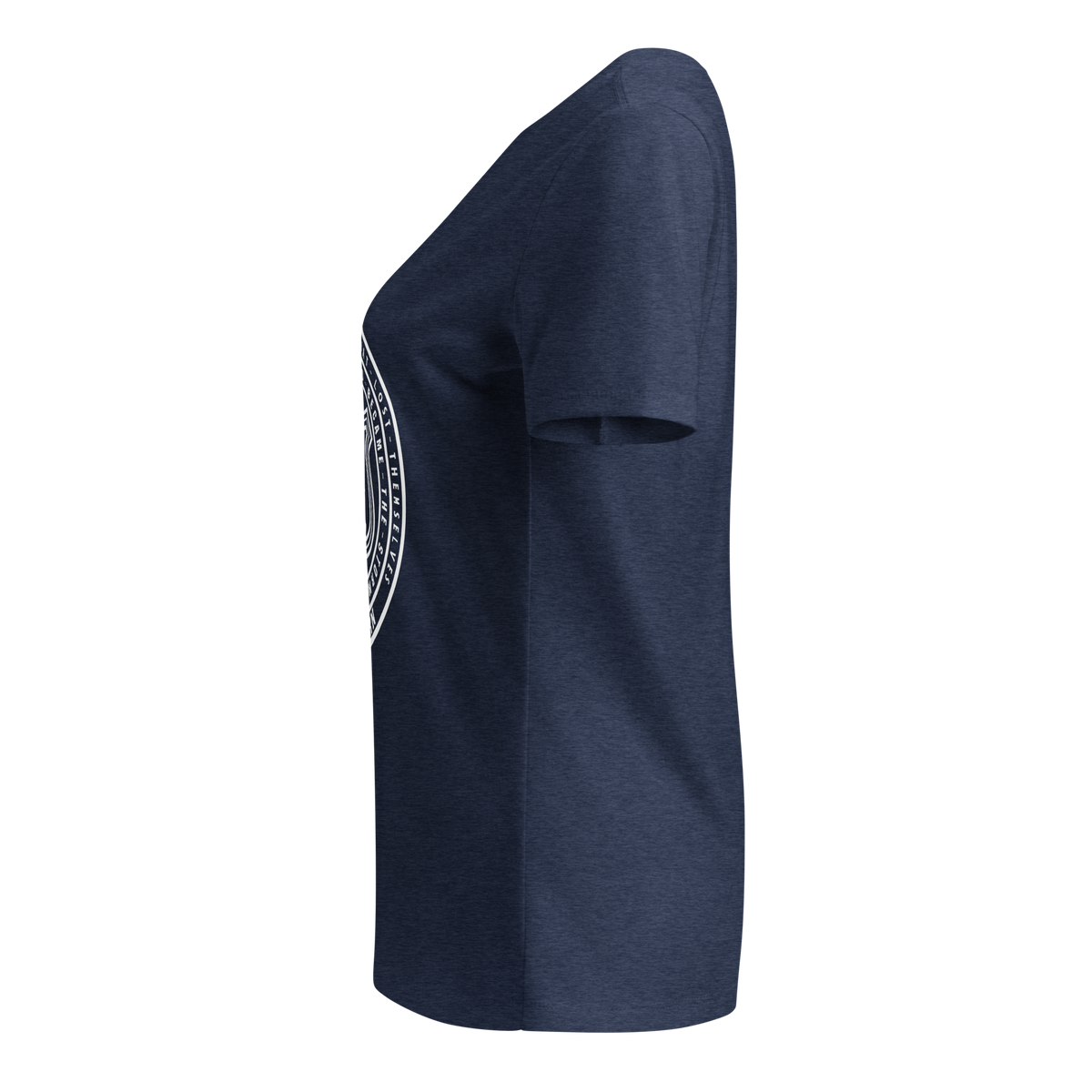 Women’s relaxed v-neck Tee - Route 91 Badge all white