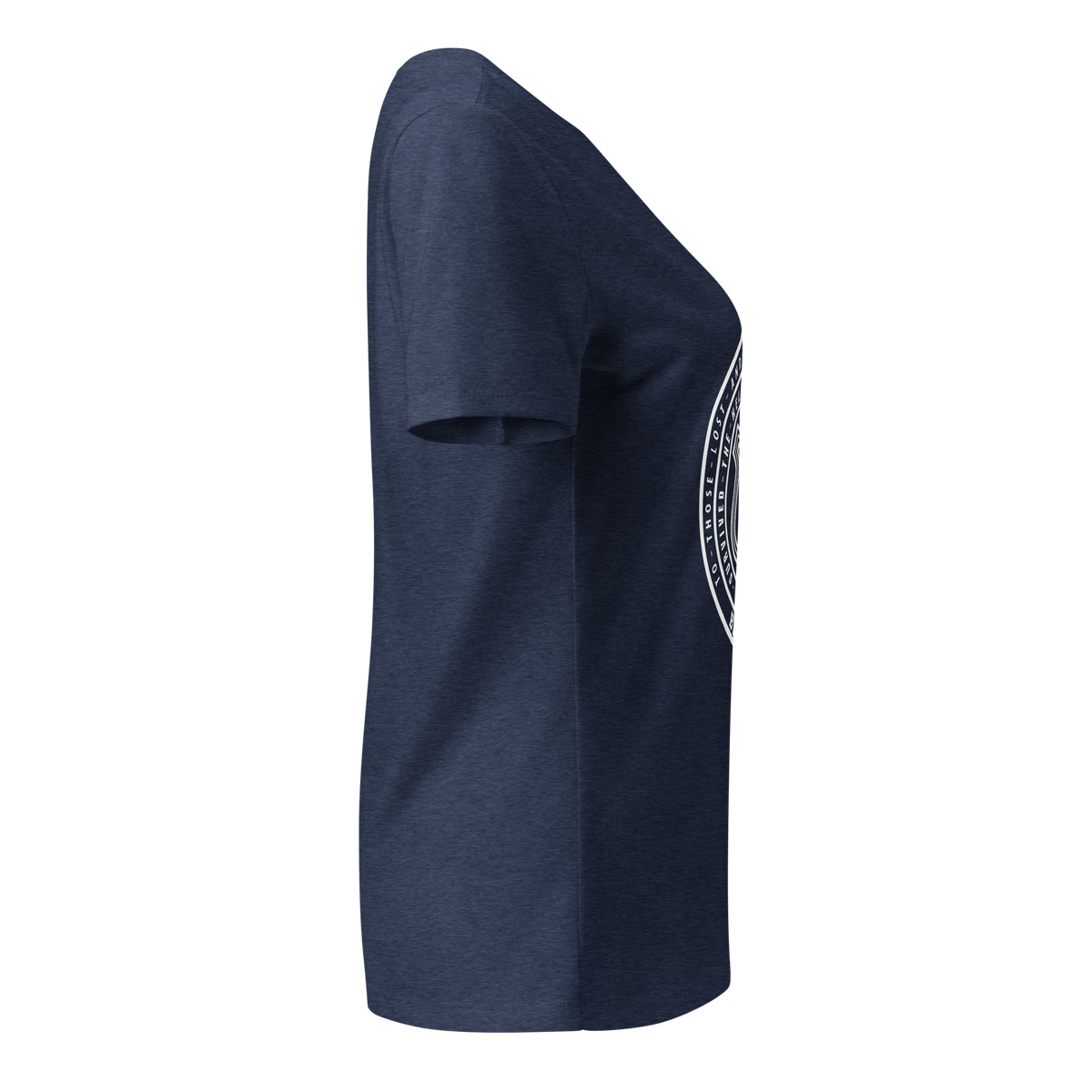 Women’s relaxed v-neck Tee - Route 91 Badge all white