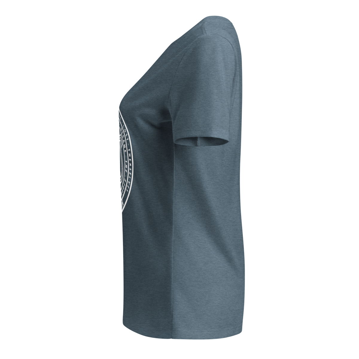 Women’s relaxed v-neck Tee - Route 91 Badge all white
