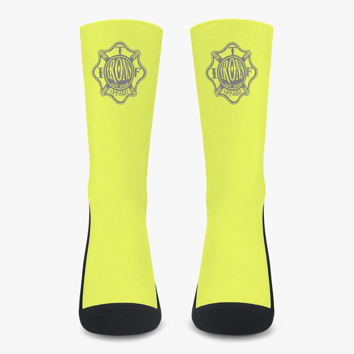 Irons in the Fire Apparel Reinforced Sports Socks - Bright Yellow