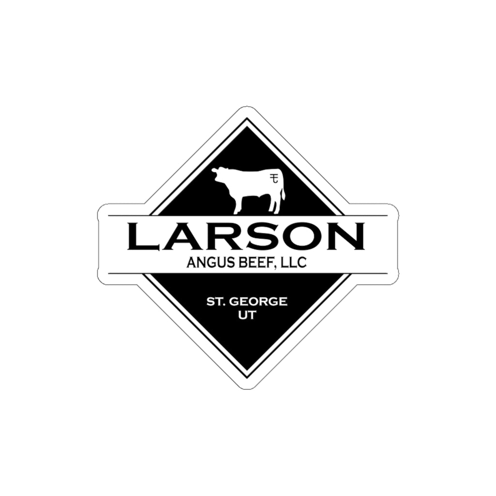 Larson Beef Logo: Die-Cut Stickers (5 sizes)