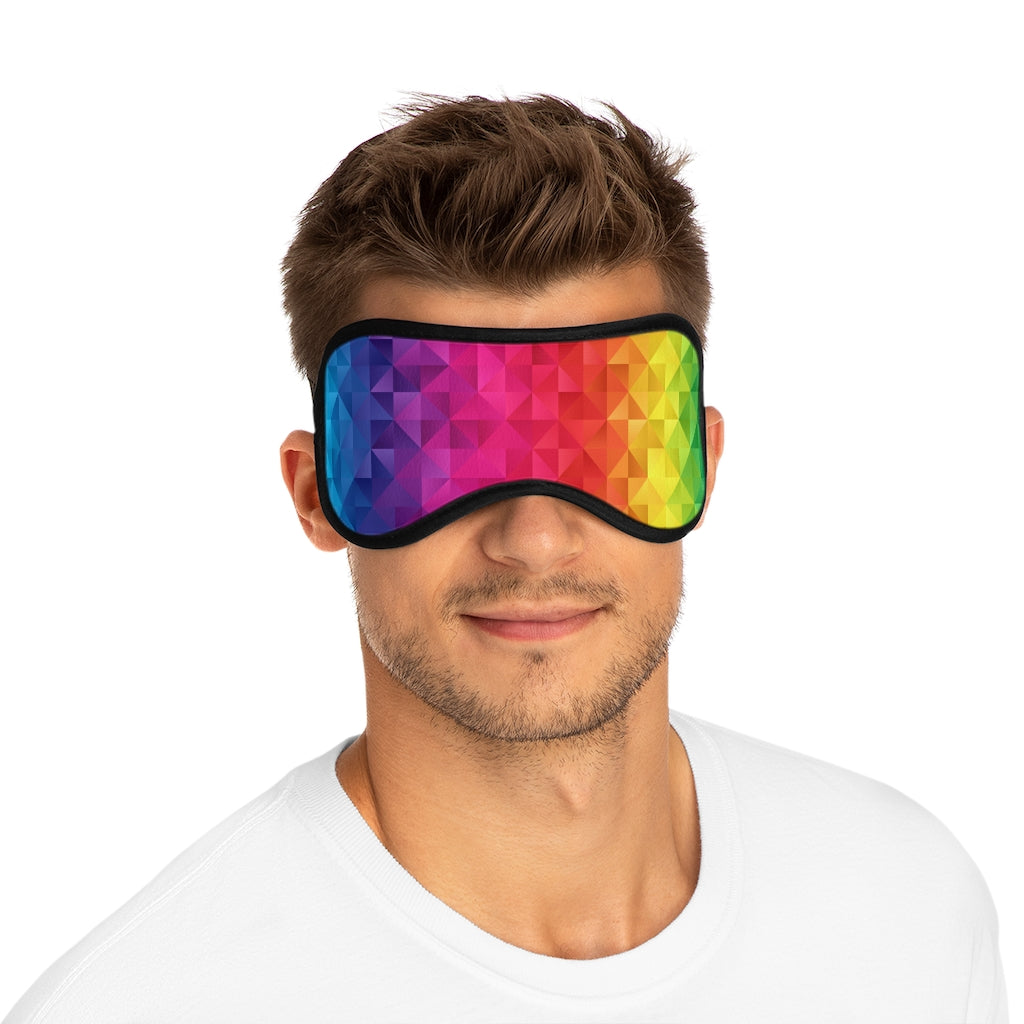 Rainbow Geometric Sleeping Mask