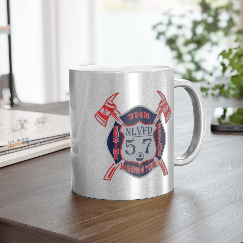 Station 57 Silver Metallic Mug