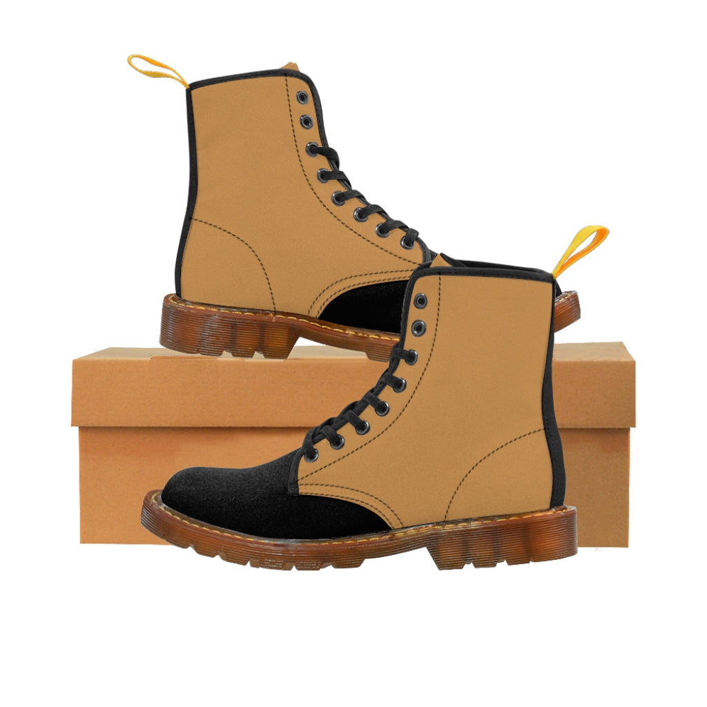 Tan with Black Boots