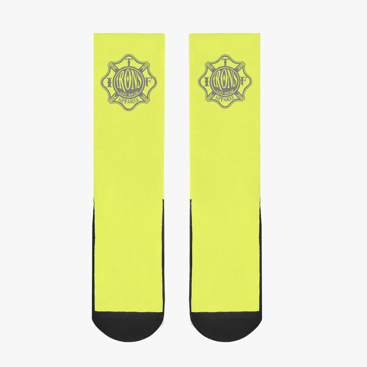 Irons in the Fire Apparel Reinforced Sports Socks - Bright Yellow