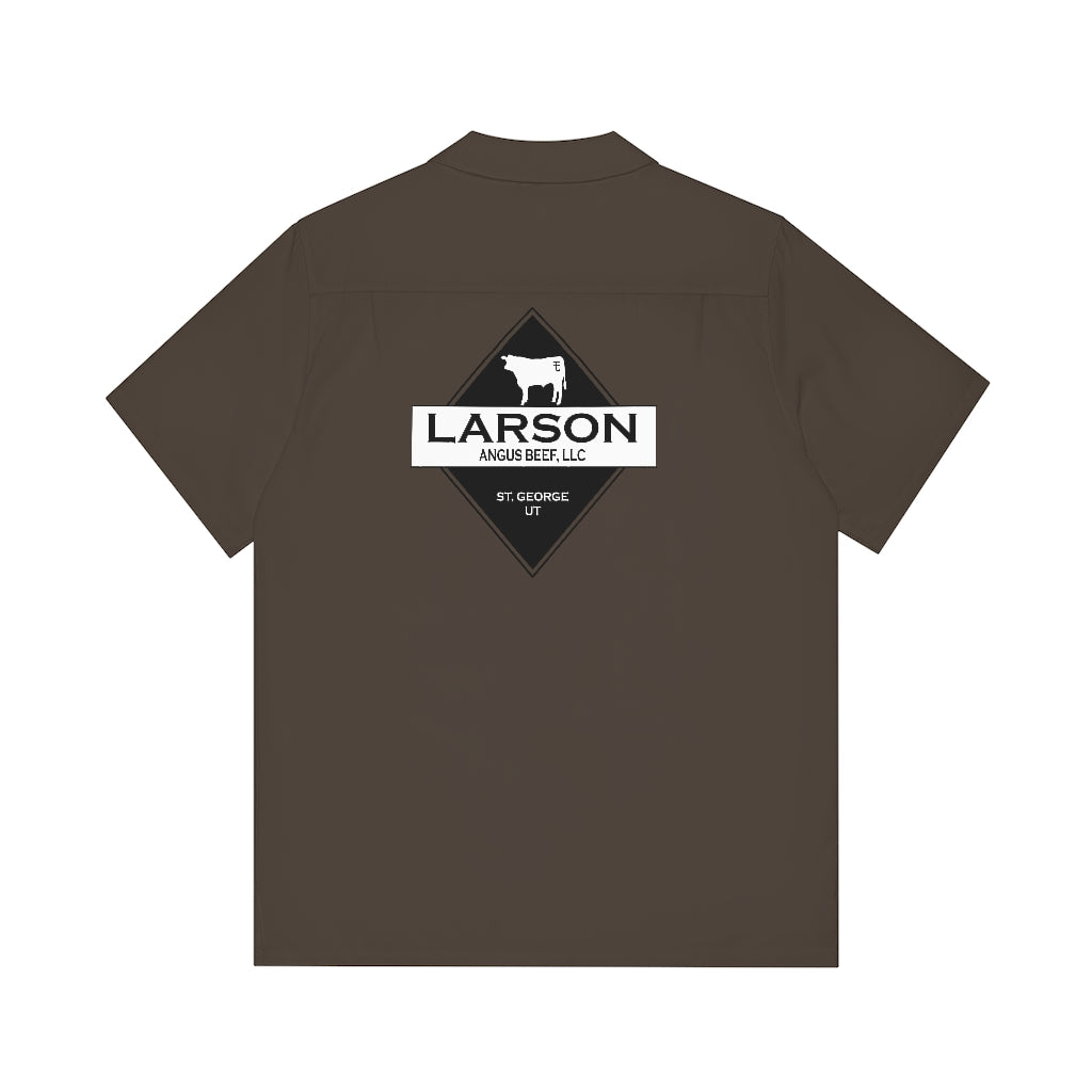 Larson Beef Men's Hawaiian Shirt (AOP)