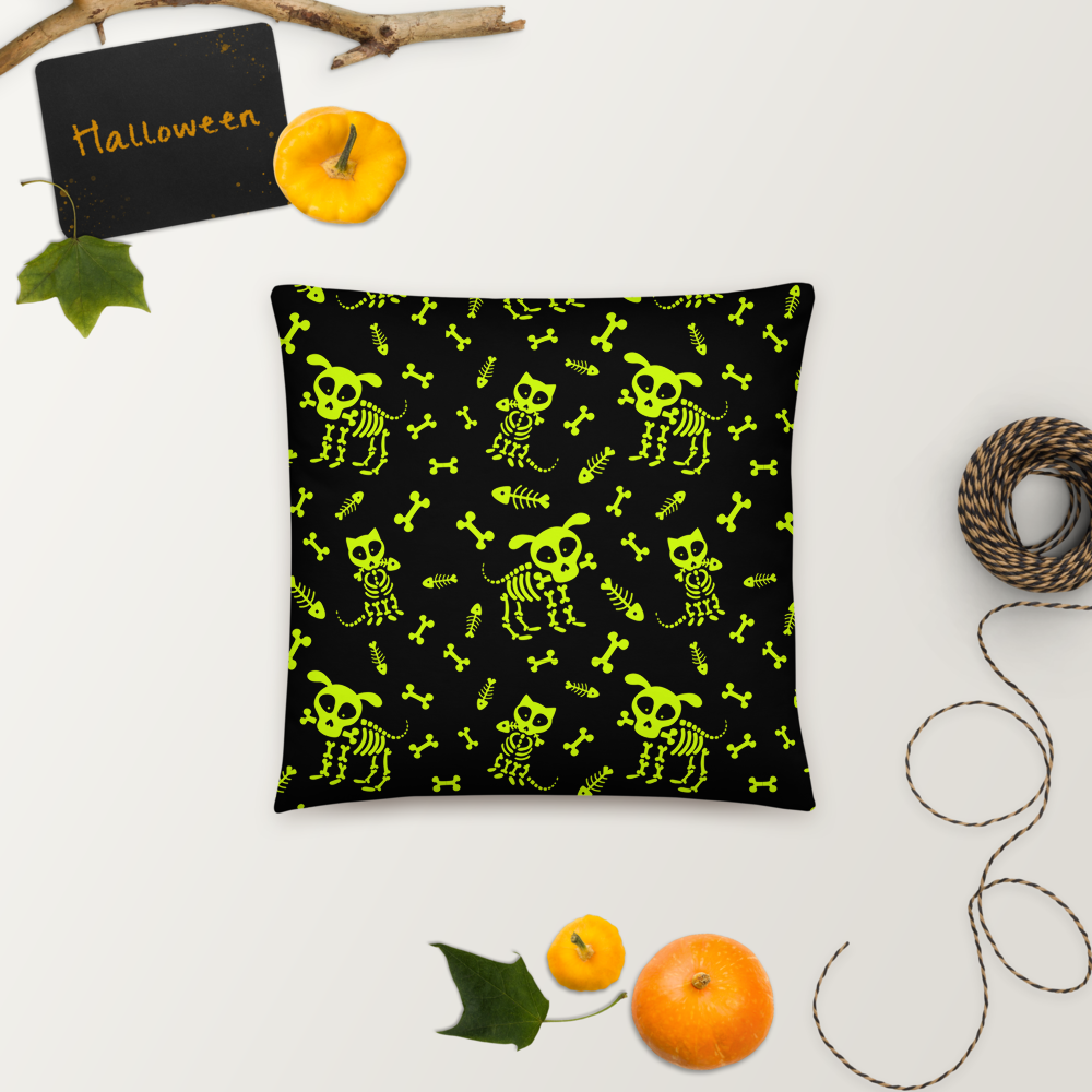 Skeleton Pets Pillow