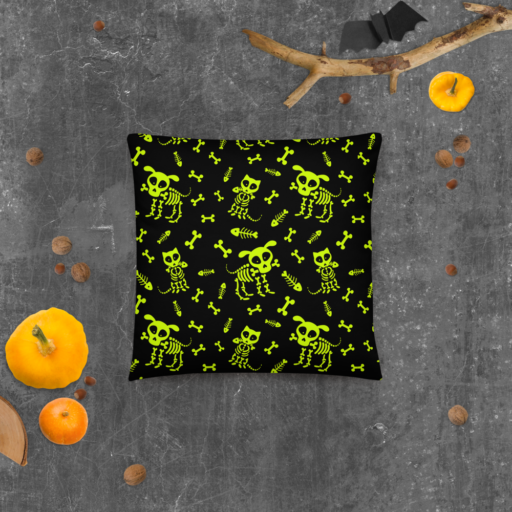 Skeleton Pets Pillow