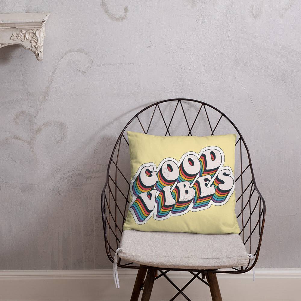 Good Vibes Retro - Basic Pillow