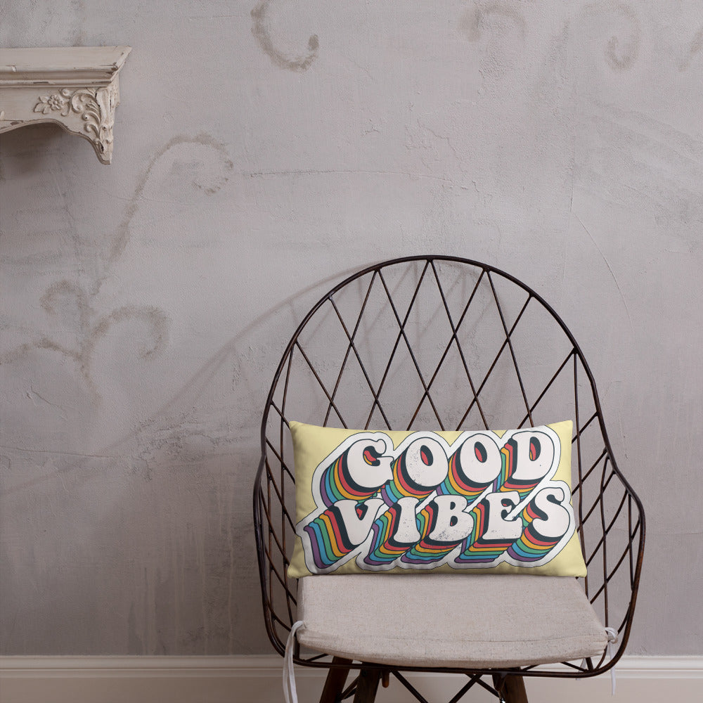 Good Vibes Retro - Basic Pillow