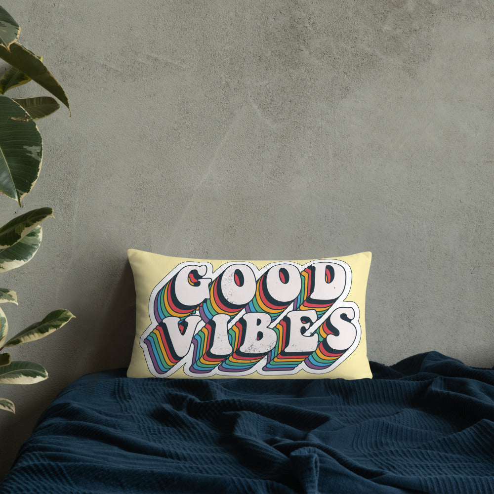 Good Vibes Retro - Basic Pillow