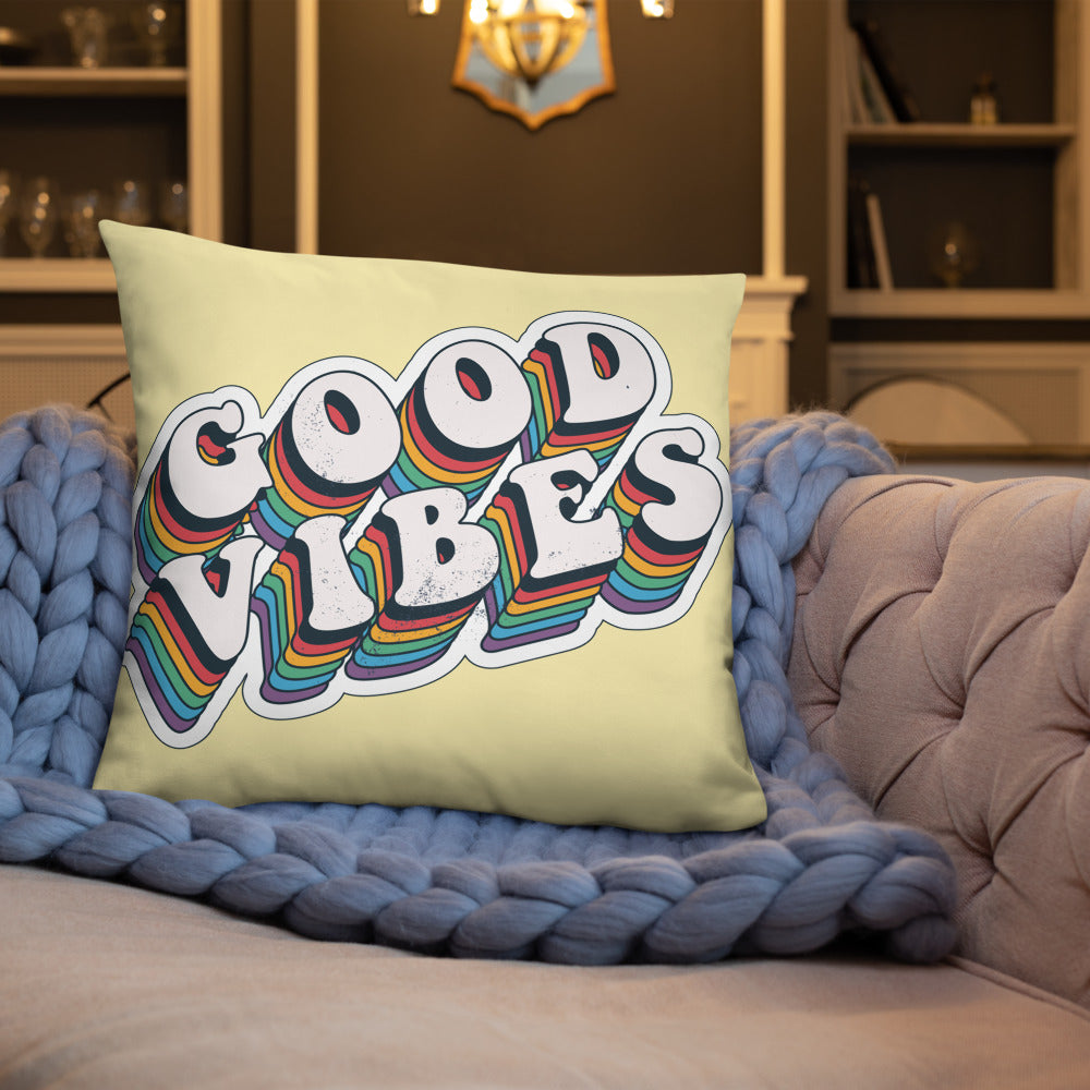 Good Vibes Retro - Basic Pillow