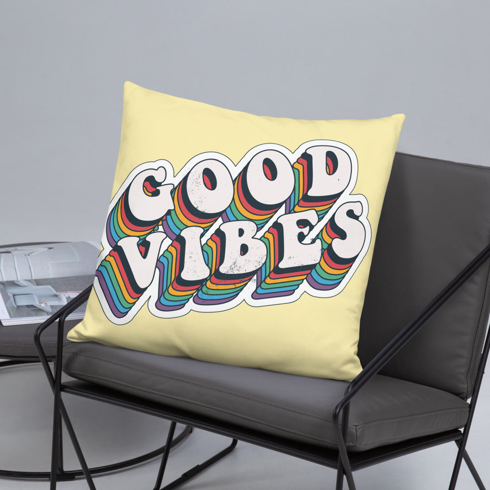 Good Vibes Retro - Basic Pillow