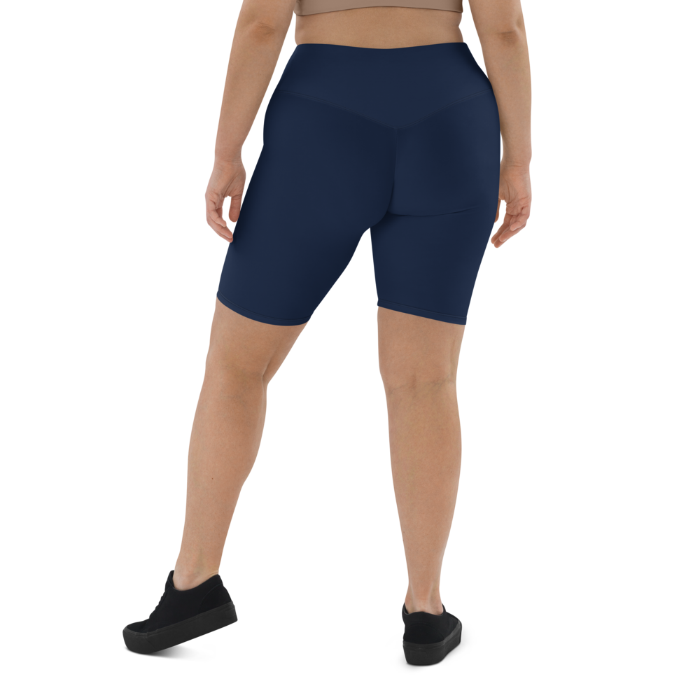Navy Blue Biker Shorts