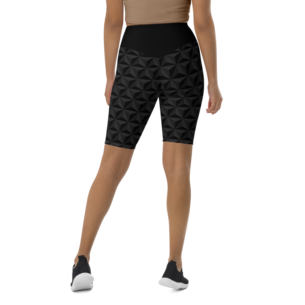 Black Pyramid Biker Shorts