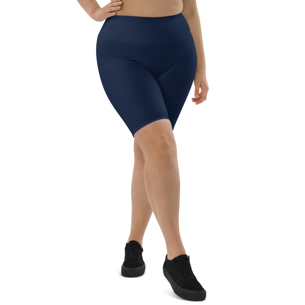 Navy Blue Biker Shorts