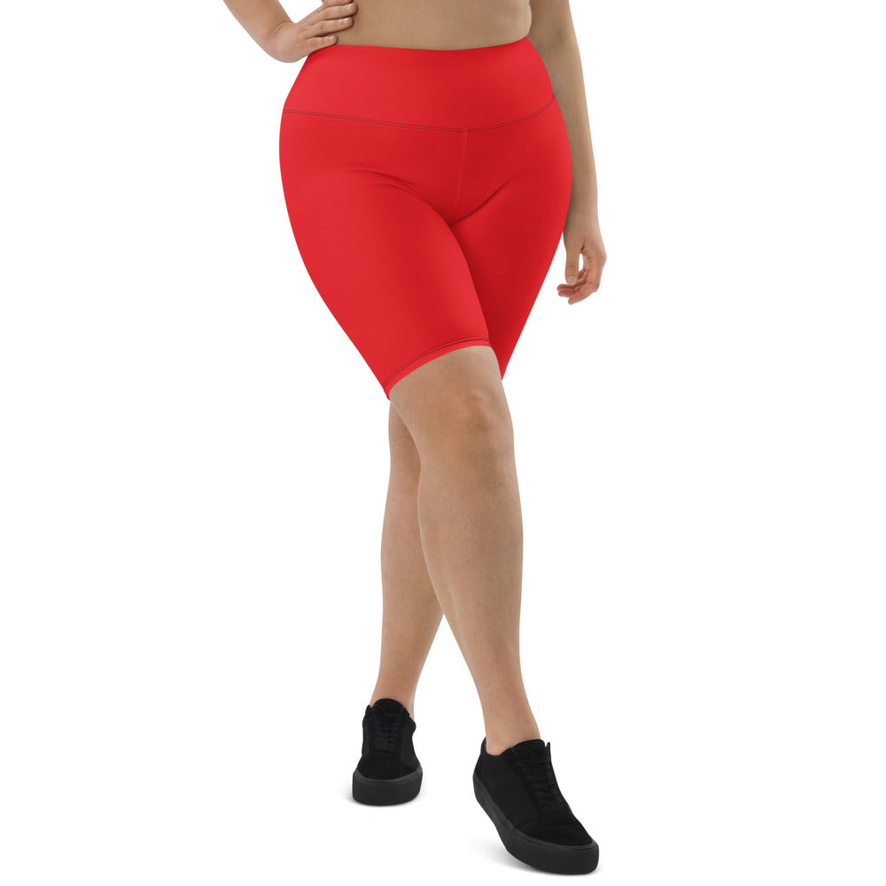 Red Biker Shorts