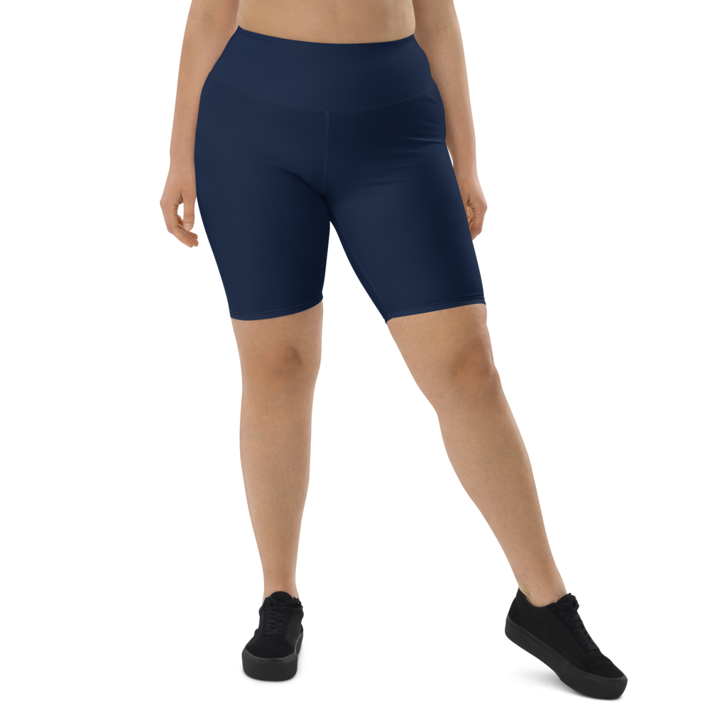 Navy Blue Biker Shorts