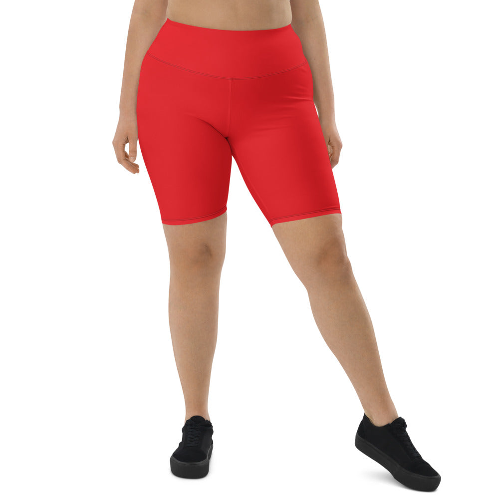 Red Biker Shorts