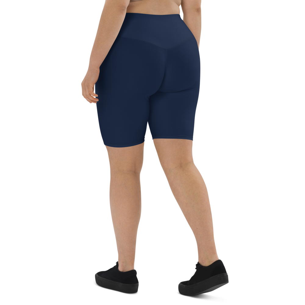 Navy Blue Biker Shorts