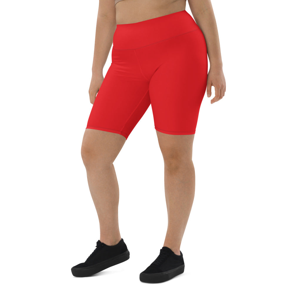 Red Biker Shorts