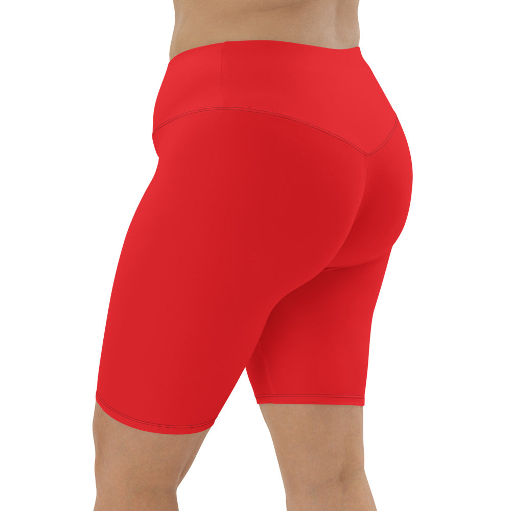 Red Biker Shorts