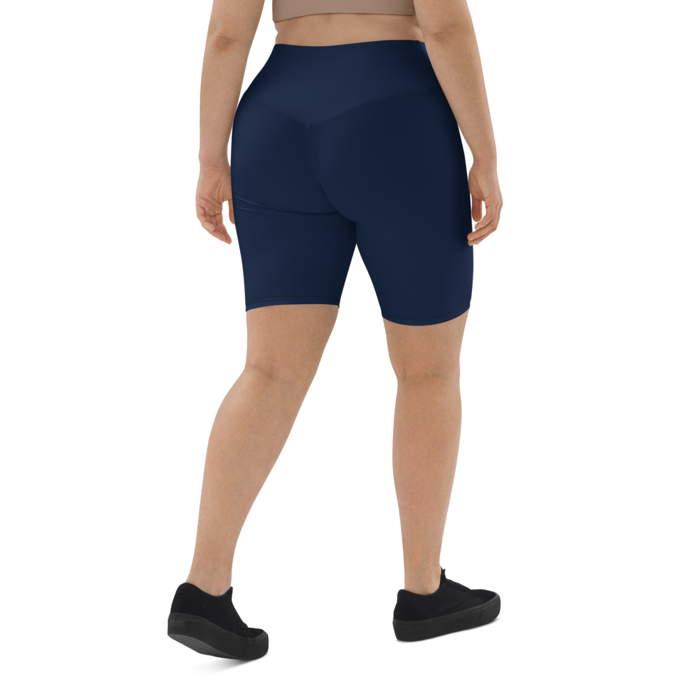Navy Blue Biker Shorts