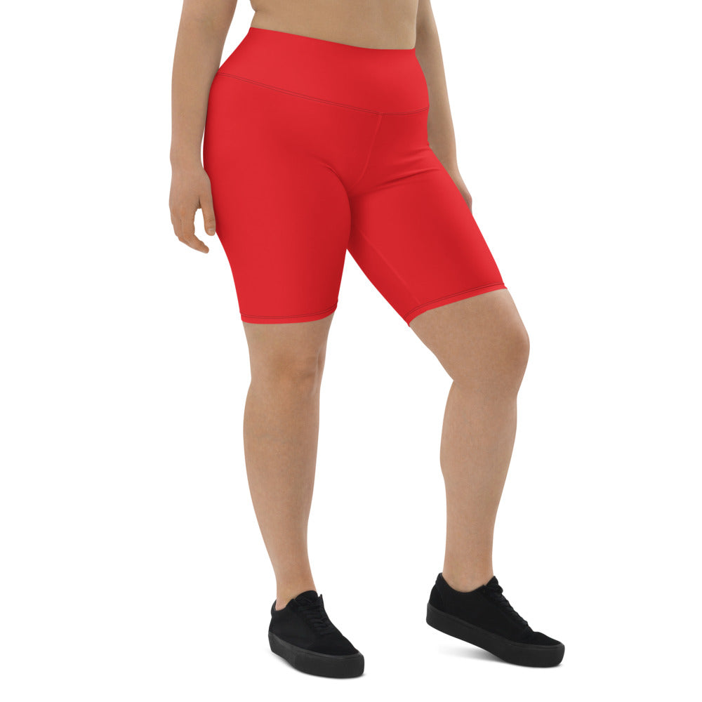 Red Biker Shorts