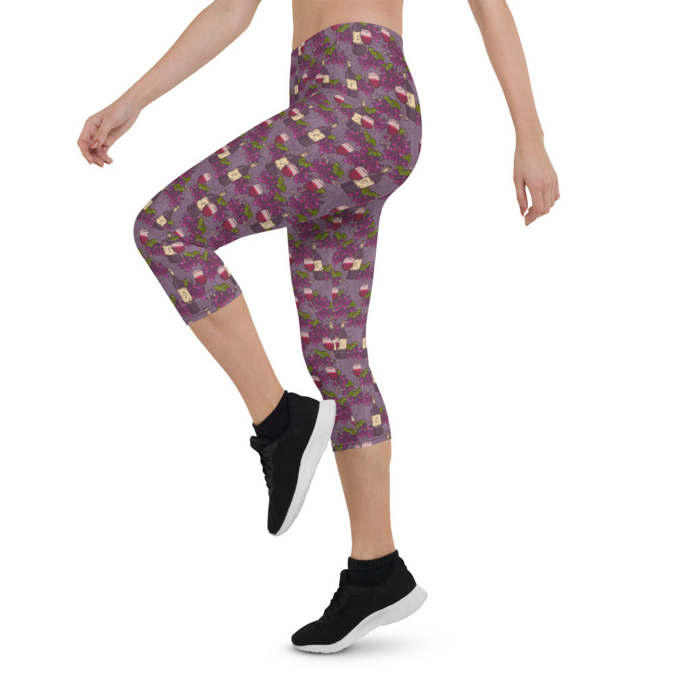 Wine and Dine Capri Leggings