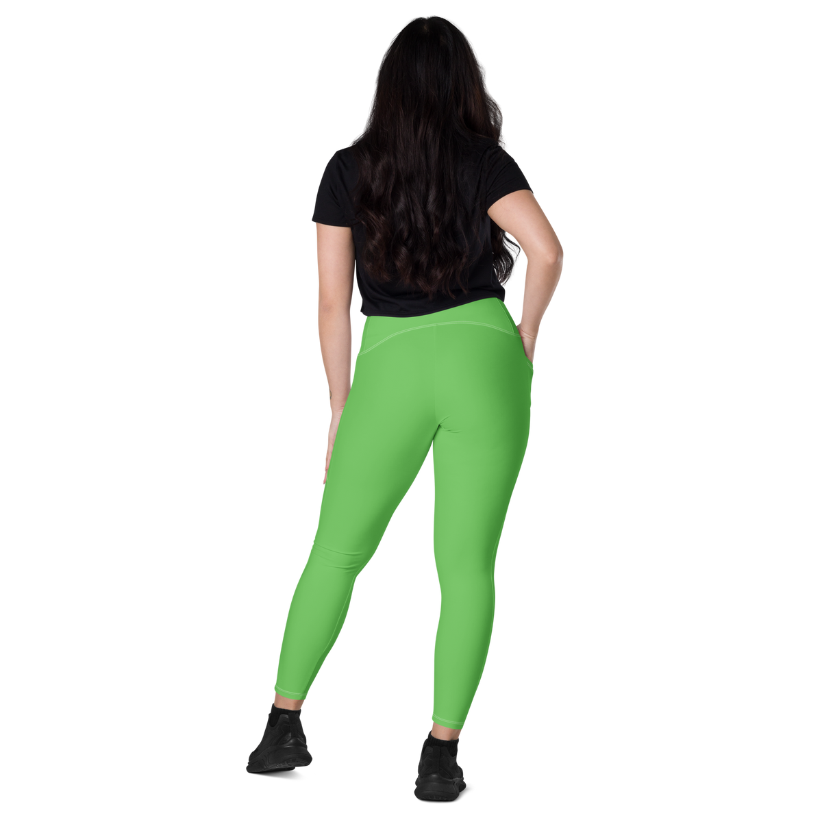 Key Lime Pie - Crossover leggings with pockets