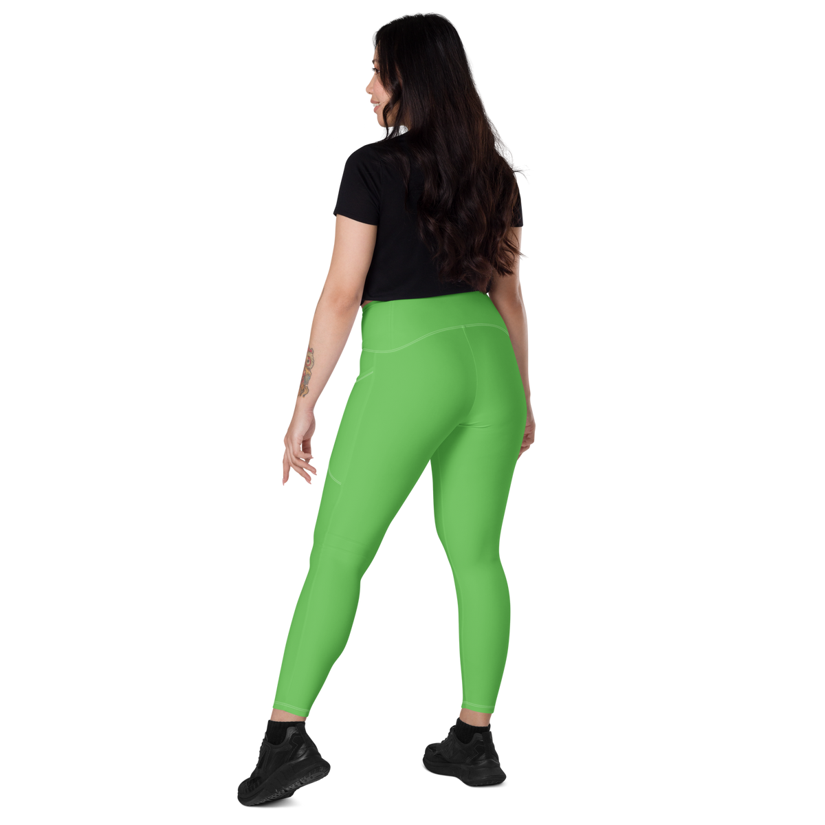 Key Lime Pie - Crossover leggings with pockets
