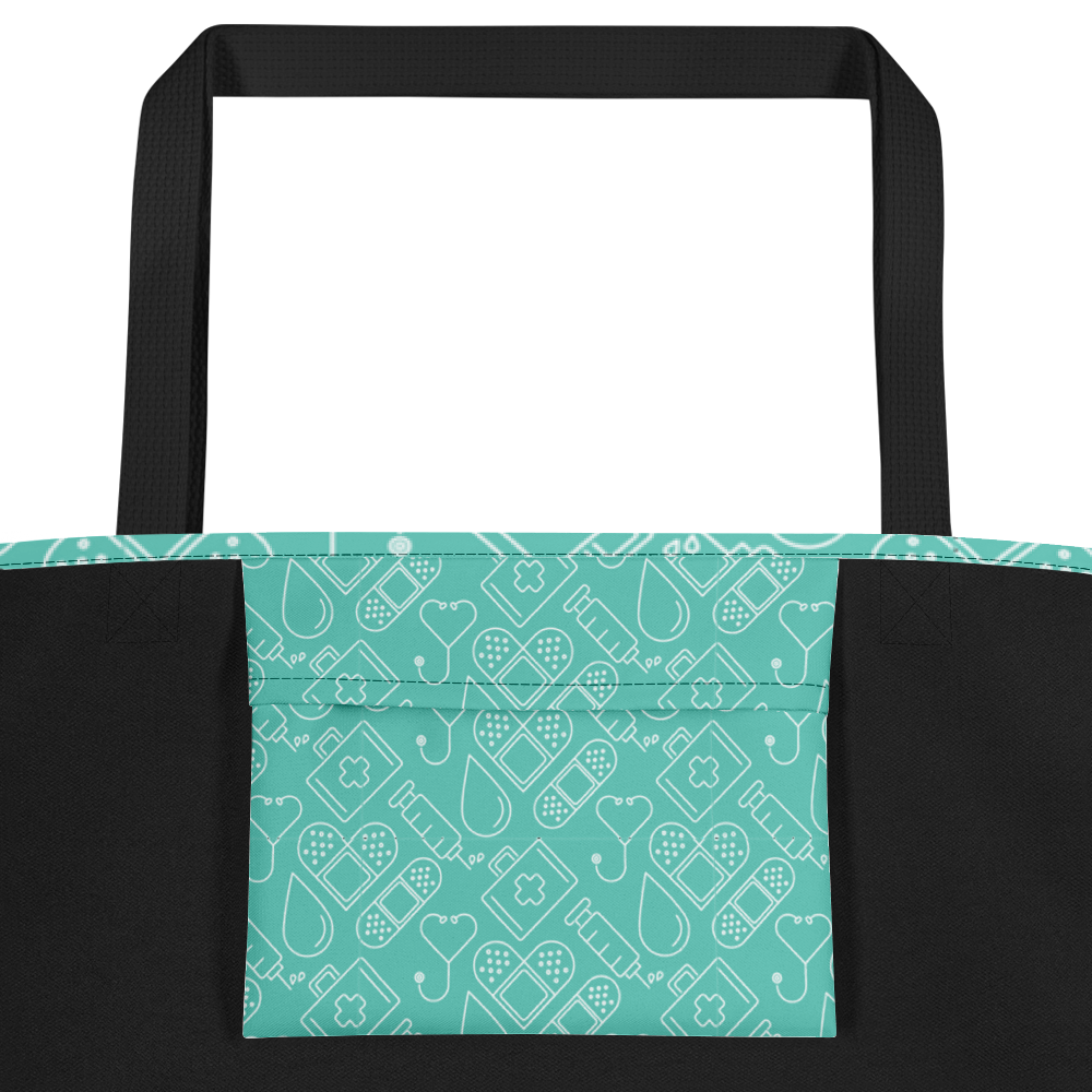 Nurse Collage Beach Bag