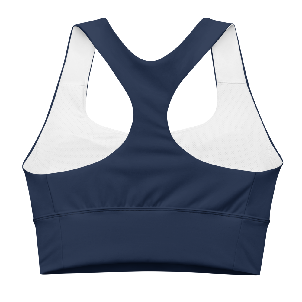 Navy Blue Longline sports bra