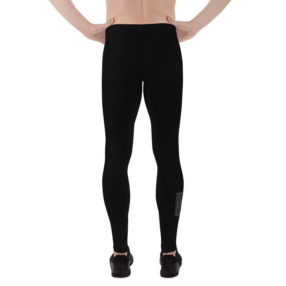 USA Flag (gray) - Men's Leggings