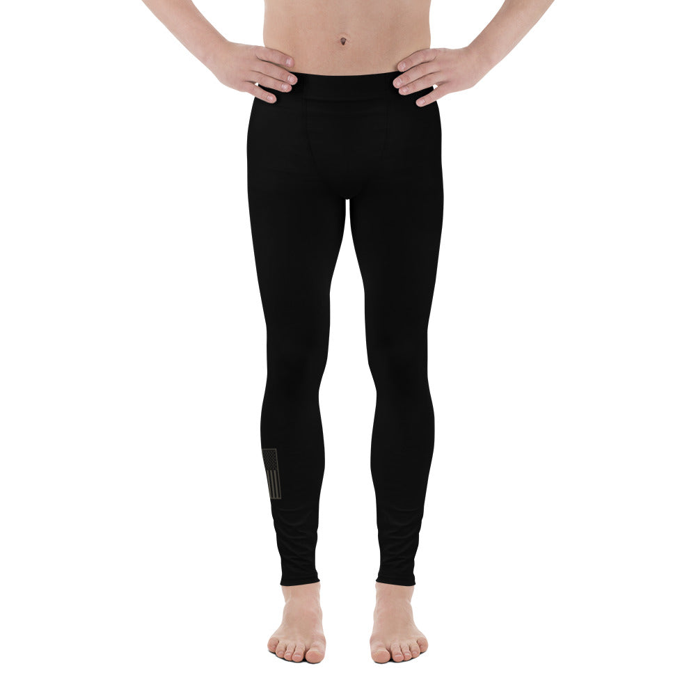 USA Flag (gray) - Men's Leggings