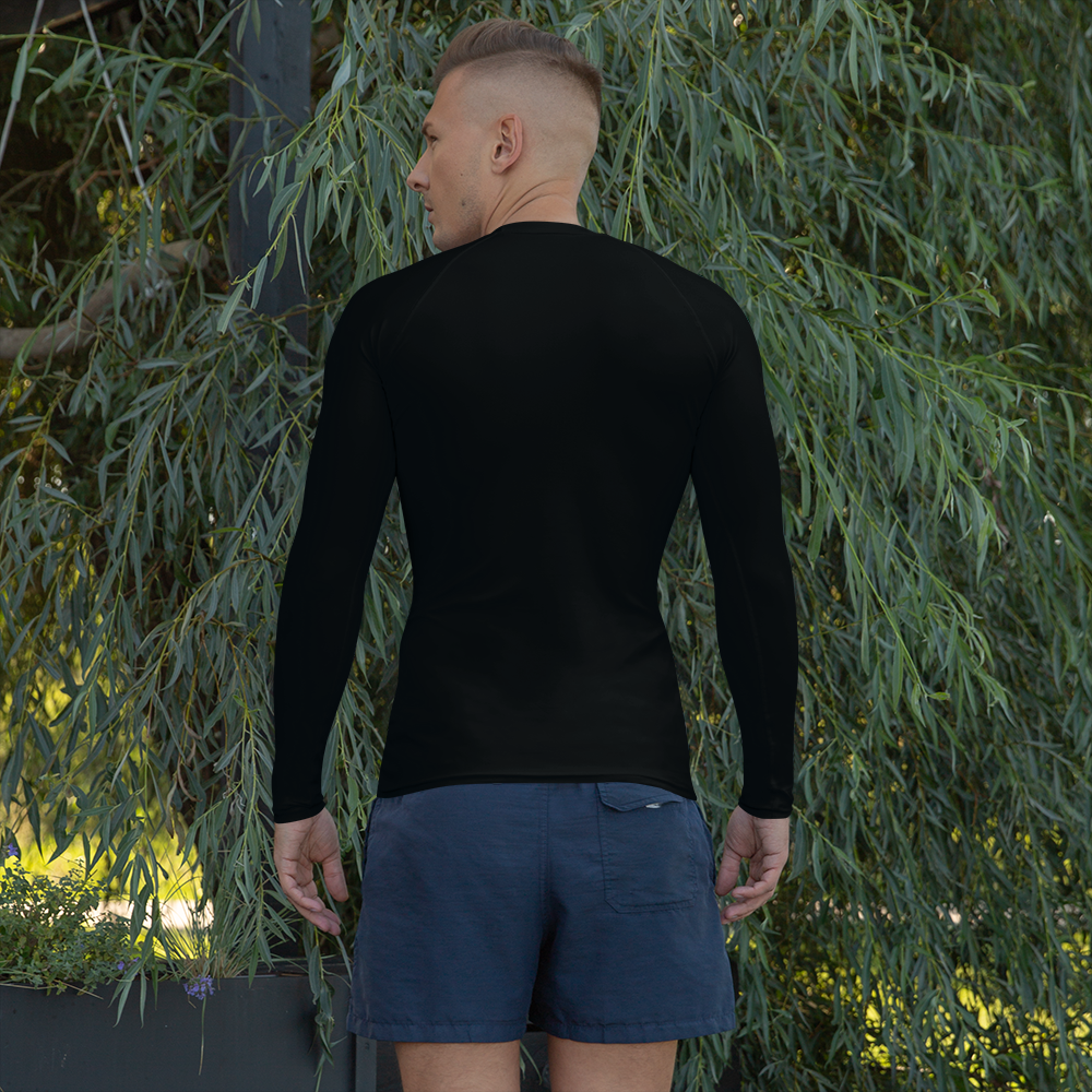 Men's Rash Guard - Lion's Head BW