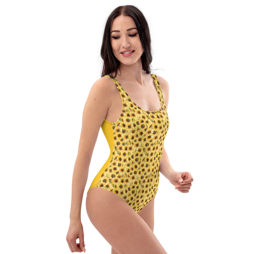 Sunflower One-Piece Swimsuit