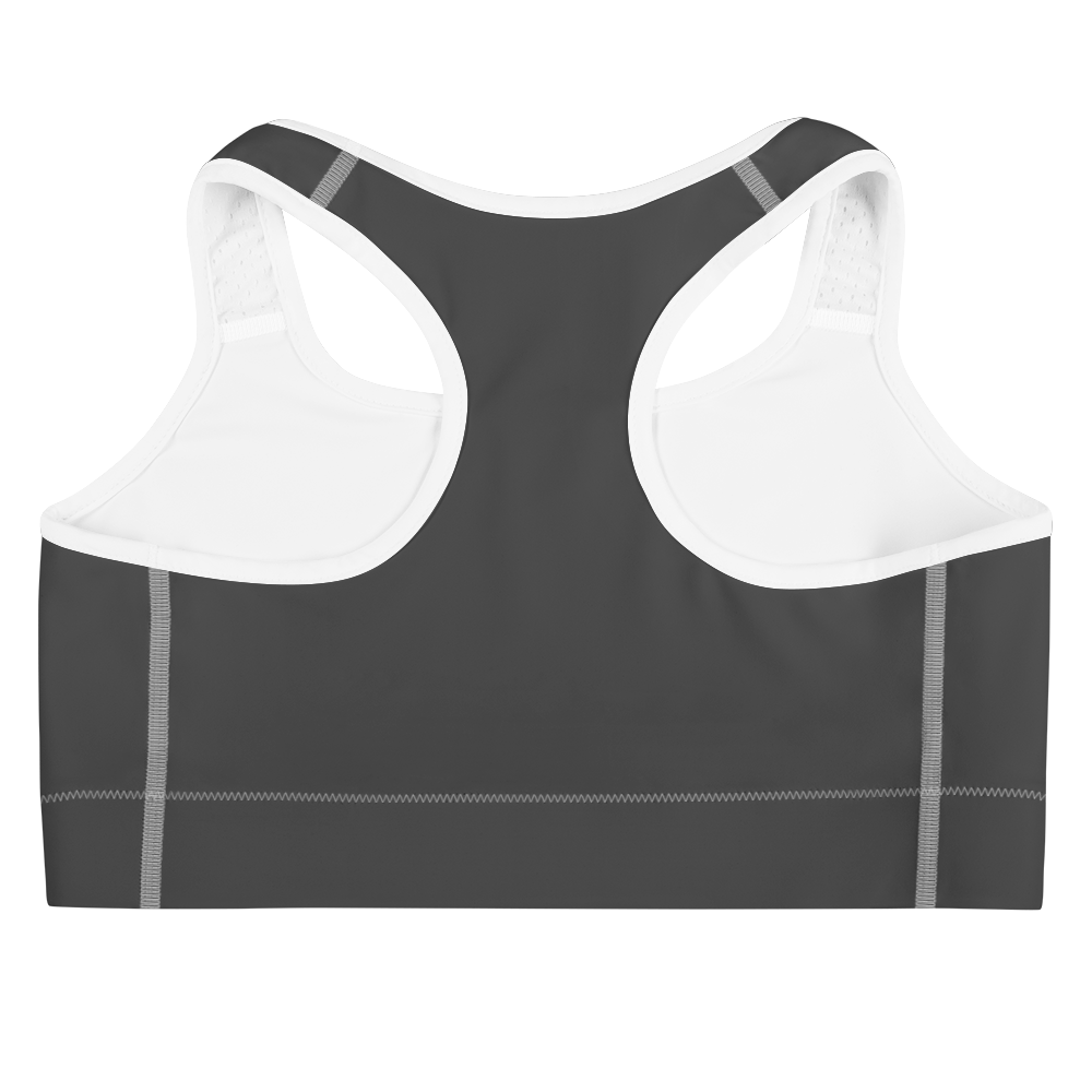 Dark Gray Sports bra