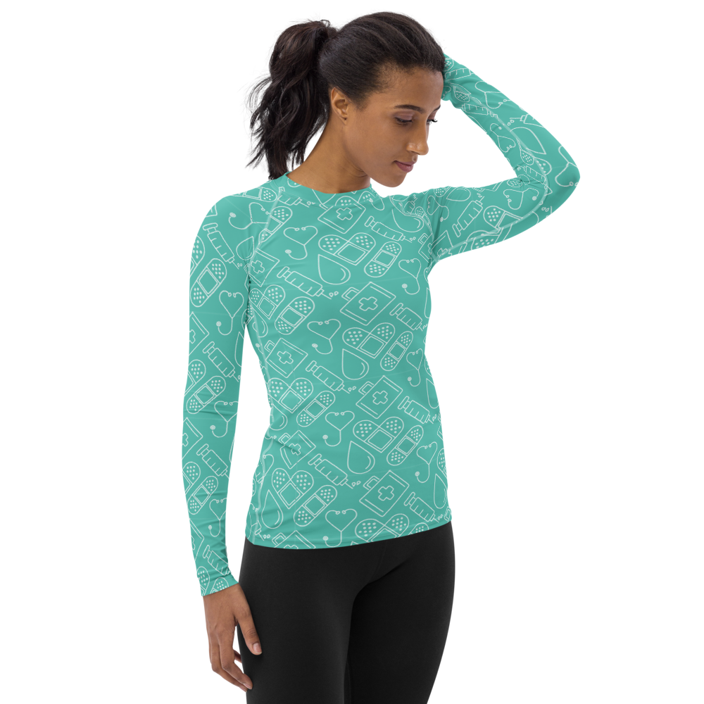 Nurse Collage Women's Rash Guard
