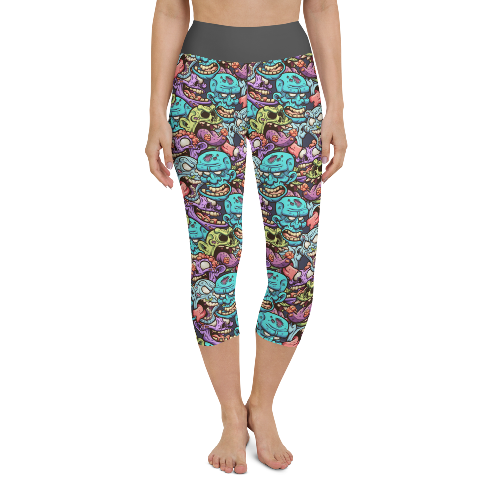 Zombie Yoga Capri Leggings