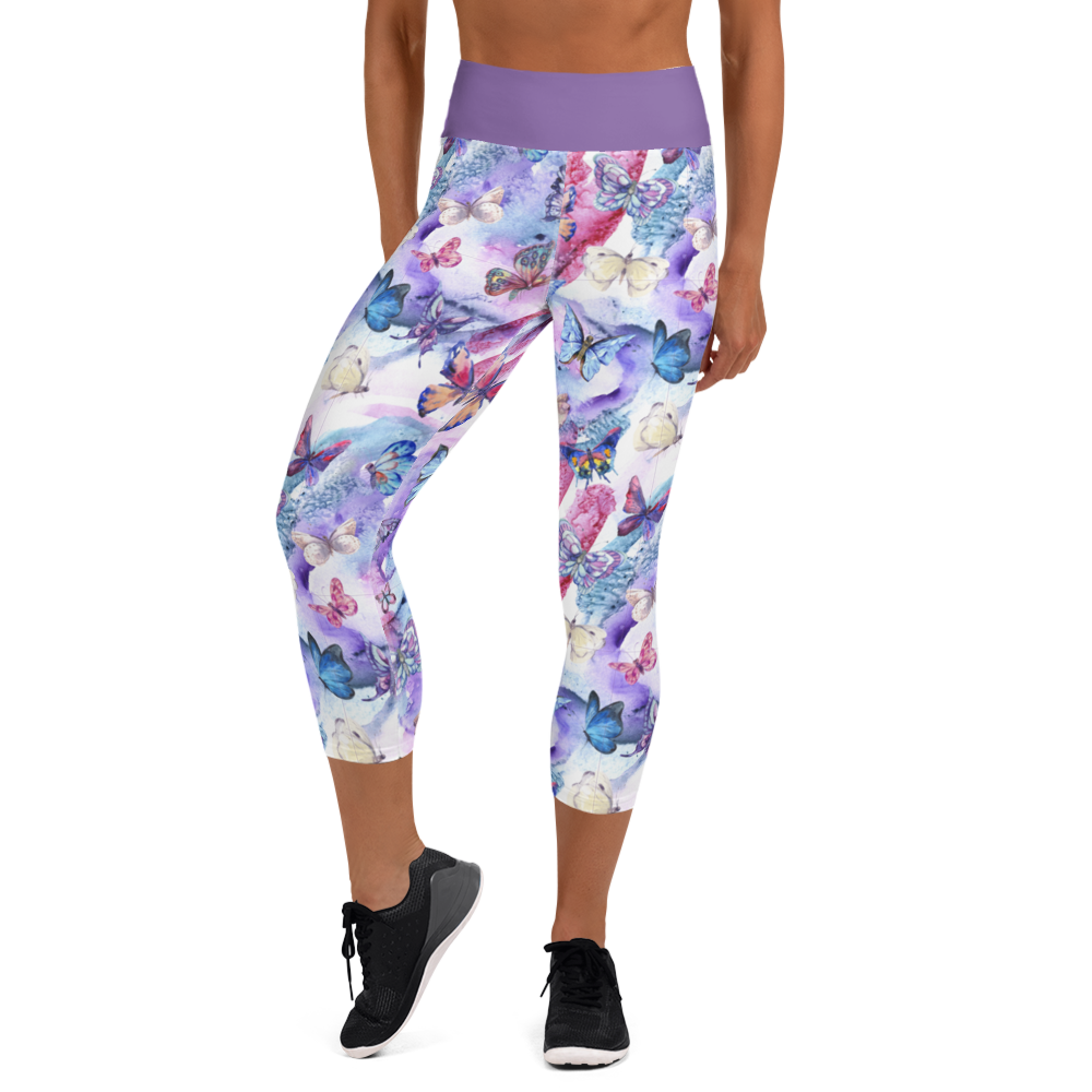 Butterflies Capri Leggings