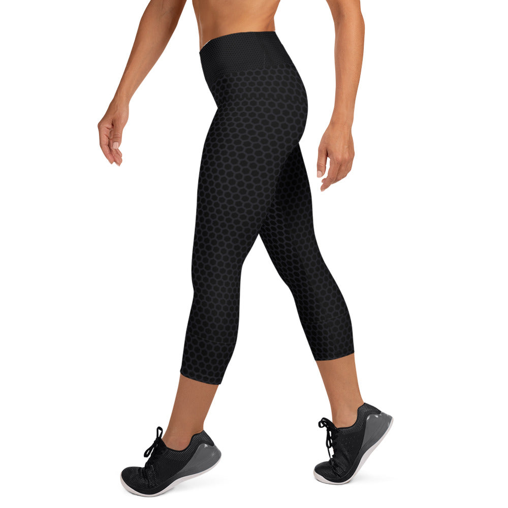 Carbon Fiber - Yoga Capri Leggings