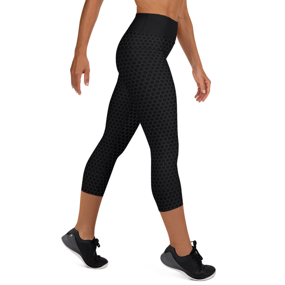 Carbon Fiber - Yoga Capri Leggings