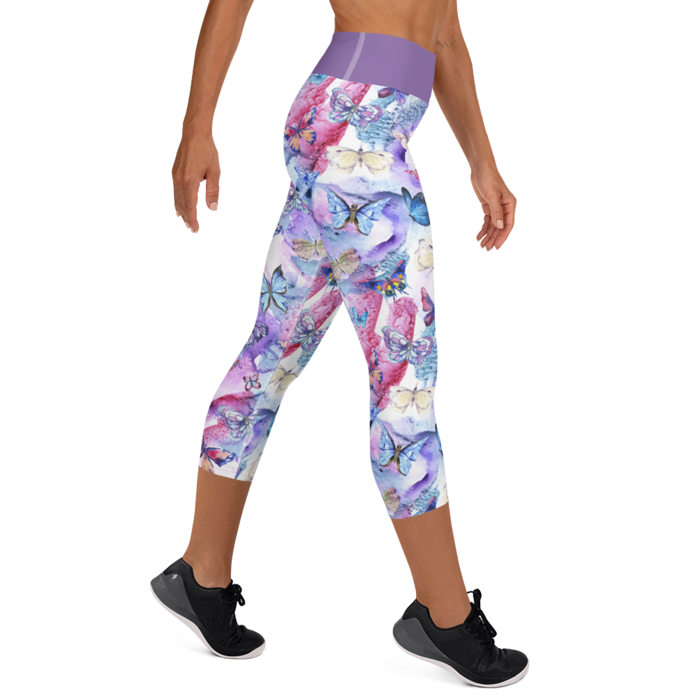 Butterflies Capri Leggings